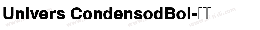 Univers CondensodBol字体转换